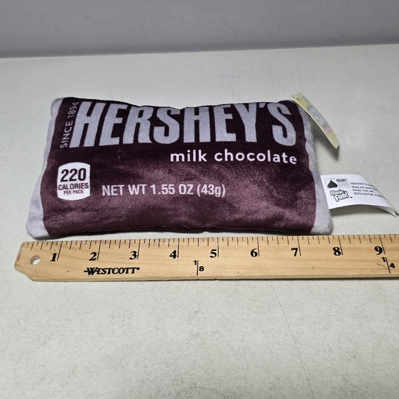 Snack On Snacks Hersheys Chocolate Bar  8” Plush Bean Bag NEW With Tags Candy - Picture 2 of 12